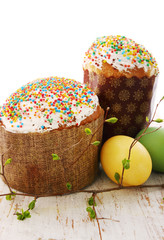 Easter still life, isolated