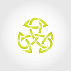 eternal knot concept in editable vector format