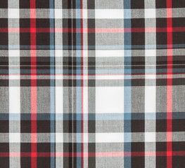 fabric plaid background in black