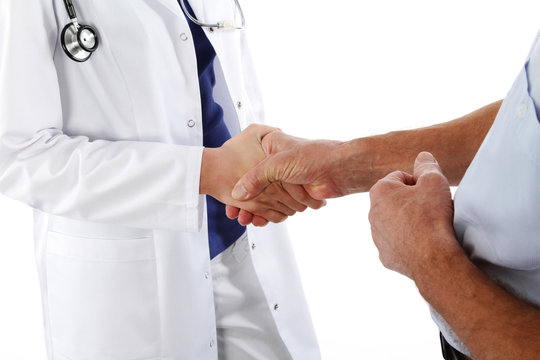 Handshake -  doctor and man