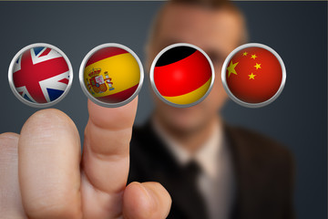 Barra de idiomas.
