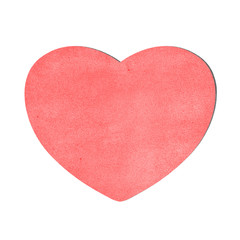 Obraz premium heart recycled paper on white background