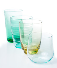 multi-colored vintage glasses