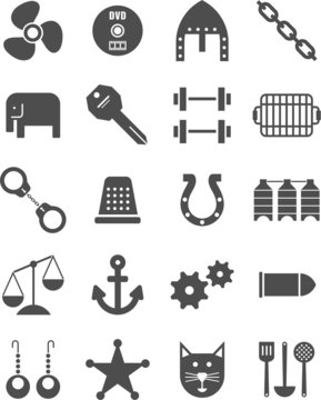 Gray icons