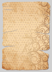 Vintage Old Paper, vector illustration