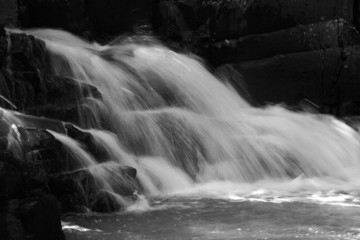 Waterfall (black and white)