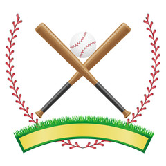 baseball banner emblem vector illustration