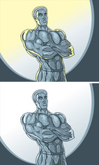 Fototapeta premium Metal Statue