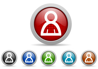 account vector icon set