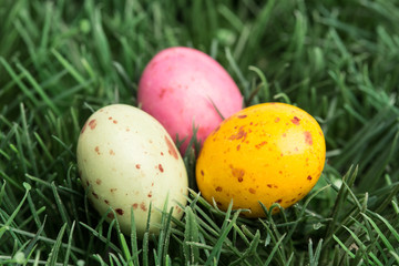 Three little easter eggs