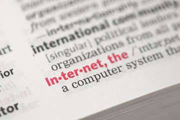 Fototapeta premium Internet definition