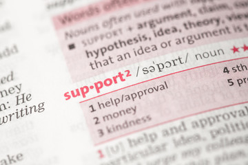 Fototapeta premium Support definition