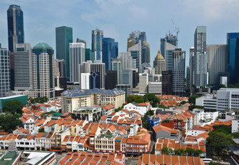 Fototapeta premium Singapore Skyline