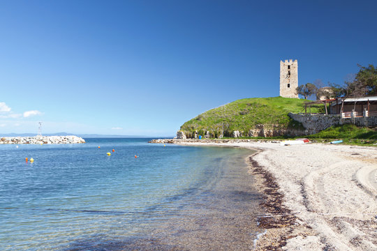 Nea Fokea summer resort at Halkidiki in Greece