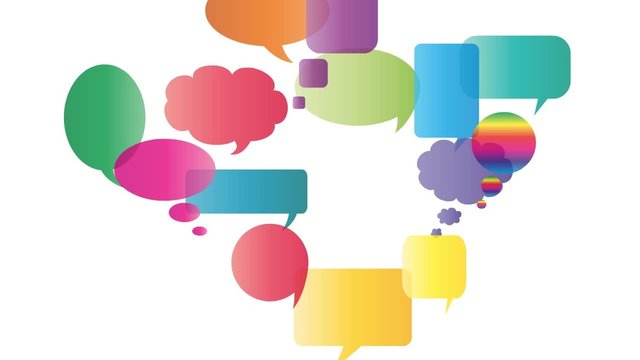 Sprechblasen, speech bubble, Bewegung