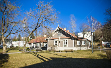 Obraz premium Vilnius and house where saint sister faustina lived