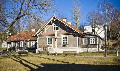 Fototapeta na wymiar Wilno i dom, w którym mieszkała święta Siostra Faustyna