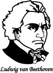 Ludvig von Beethoven (vector)
