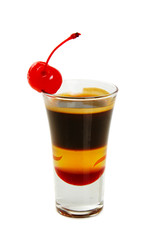 Coffee cocktail isolated
