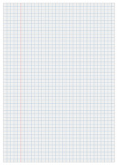 Notebook paper with squares