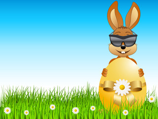 Osterhase mit Sonnenbrille