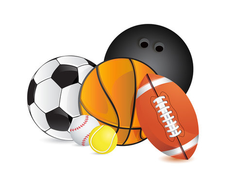 Sports balls concept