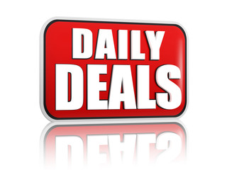 daily deals red banner