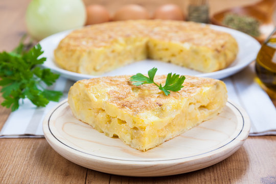 Spanish Omelette. By far the most popular Spanish tapa