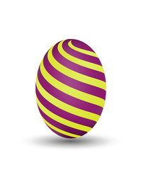 Vector Illustration of Colorful Easter Purple Egg