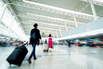 Papier Peint photo autocollant Aéroport Passager à l& 39 aéroport de Shanghai Pudong