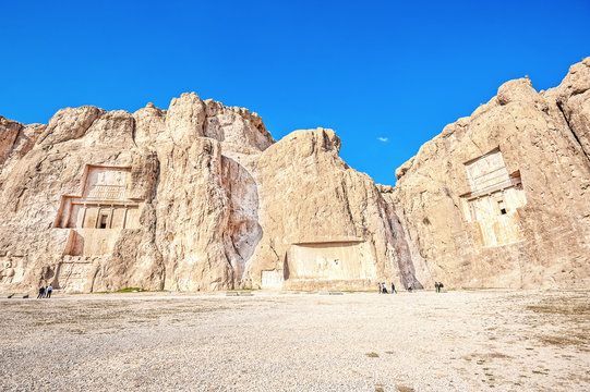 Tombs of  Achaemenid king at Naqsh-i Rustam in Iran