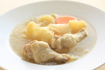 Mediterranean food, chicken and vegetable stew