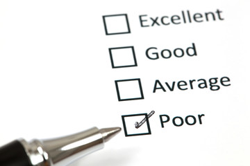 Tick placed in poor checkbox