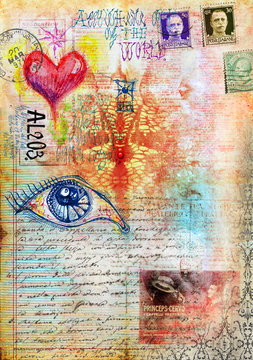 Abstract and esoteric background