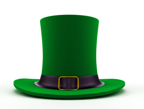 pot leprechaun on St. Patrick's Day with beer caps