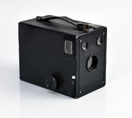 Obraz premium vintage camera on white background.