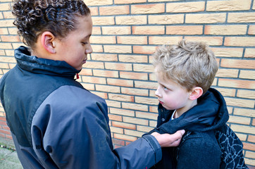 Big boy bullying little kid
