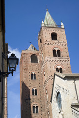 Towers of the old town of Albenga, Liguria-Italy