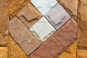 Sandstones in wall