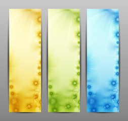 Abstract Flower Background / Brochure Template / Banner.