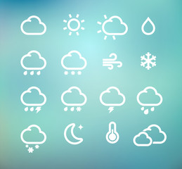 Obraz premium Weather icons