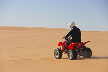 quad ride in the desert
