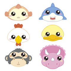 animals head-02