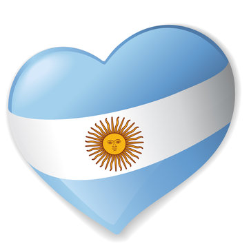 Sticker Heart Argentina