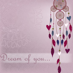 Dreamcatcher in a romantic style