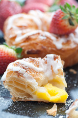 Vanilla Cream Filled Danish Pastry