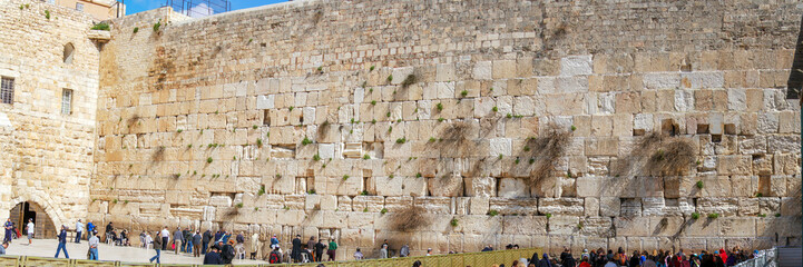 Panorama - Western Wall of Jewish Temple, Jerusalem