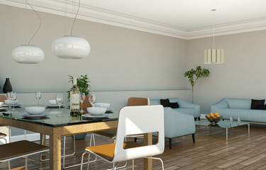 Esszimmer in Stadtwohnung