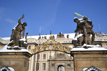 Obraz premium Entrance of Prague Castle