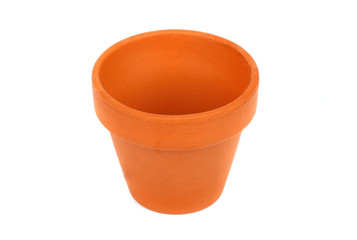 flower pot isolated on white
